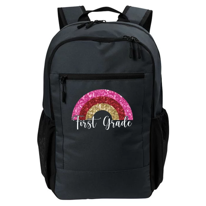 First Grade Cute Rainbow Back To School Daily Commute Backpack