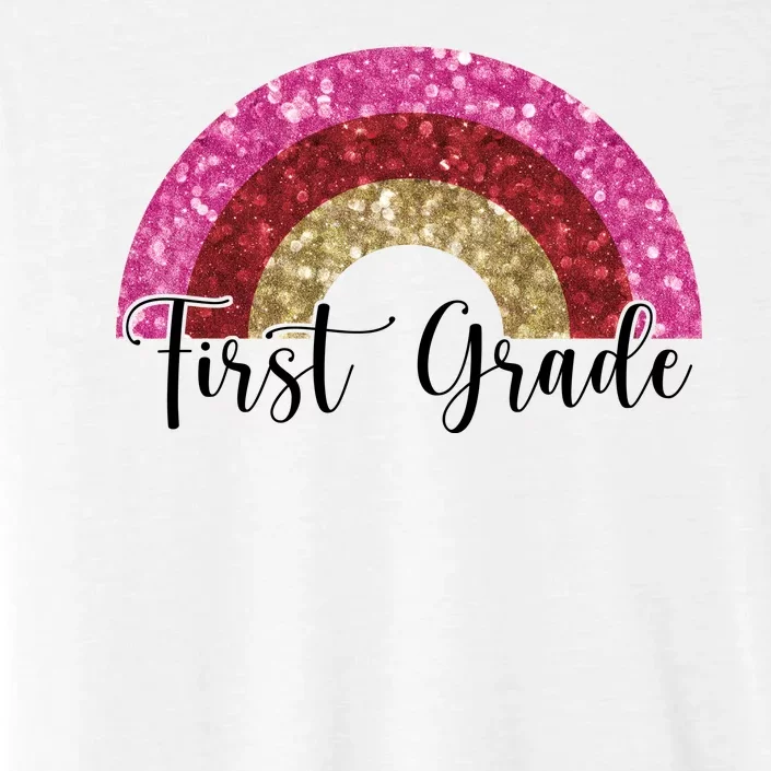 First Grade Cute Rainbow Back To School ChromaSoft Performance T-Shirt