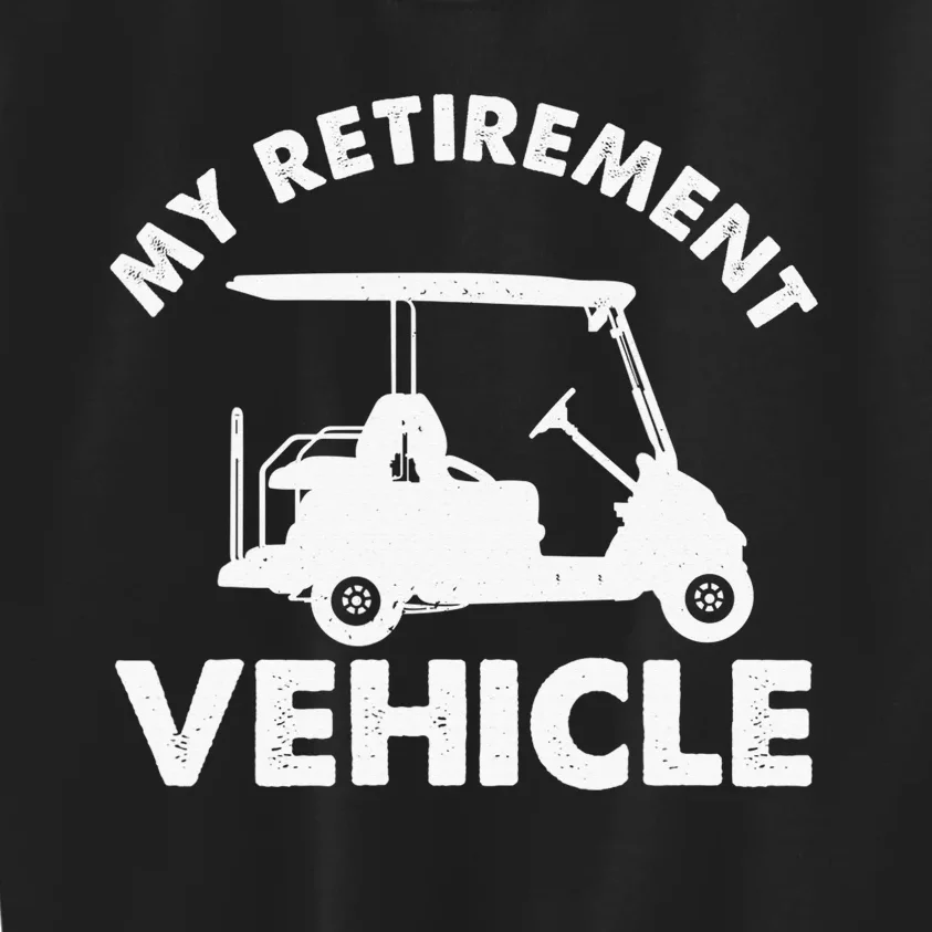 Funny Golf Cart Design For   Golfer Golf Lover Kids Sweatshirt