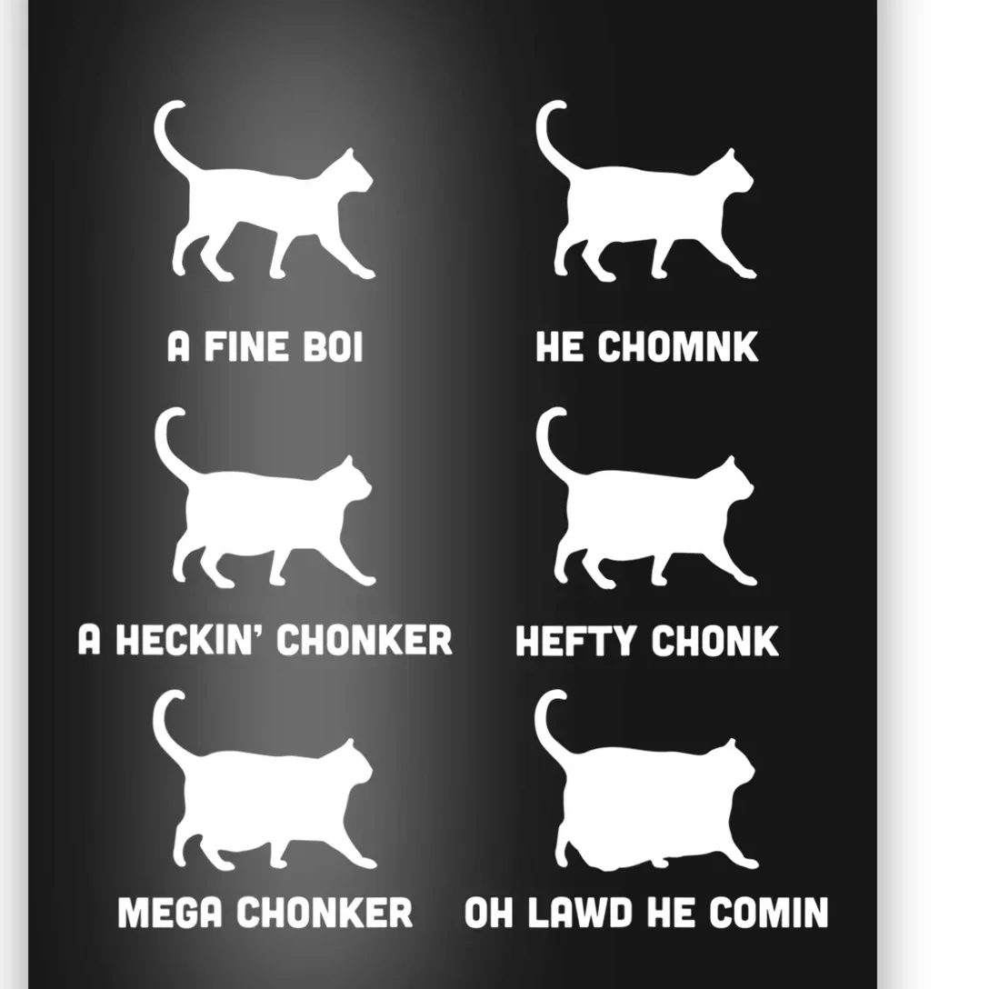 Funny Gift Cats Meme Chonk Cat Chart Tank Top