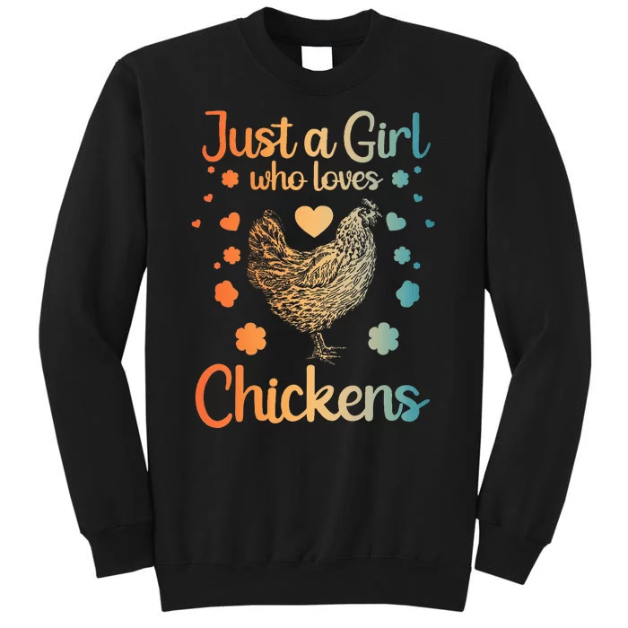 Funny Girl Chicken Design For Women Mom Chicken Lover Sweatshirt