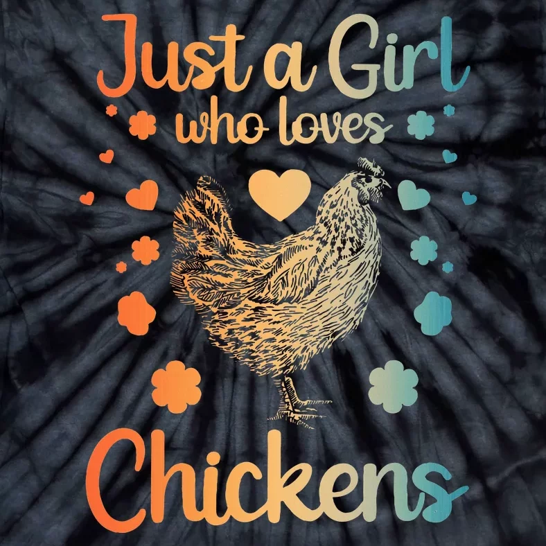 Funny Girl Chicken Design For Women Mom Chicken Lover Tie-Dye T-Shirt