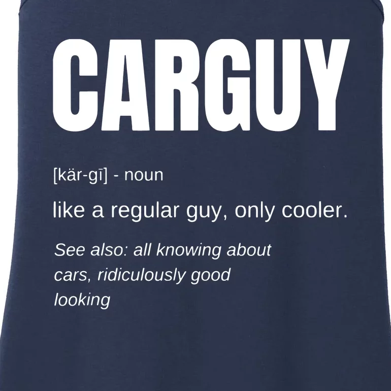 Funny Gift Car Guy Definition Ladies Essential Tank