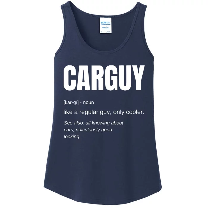 Funny Gift Car Guy Definition Ladies Essential Tank