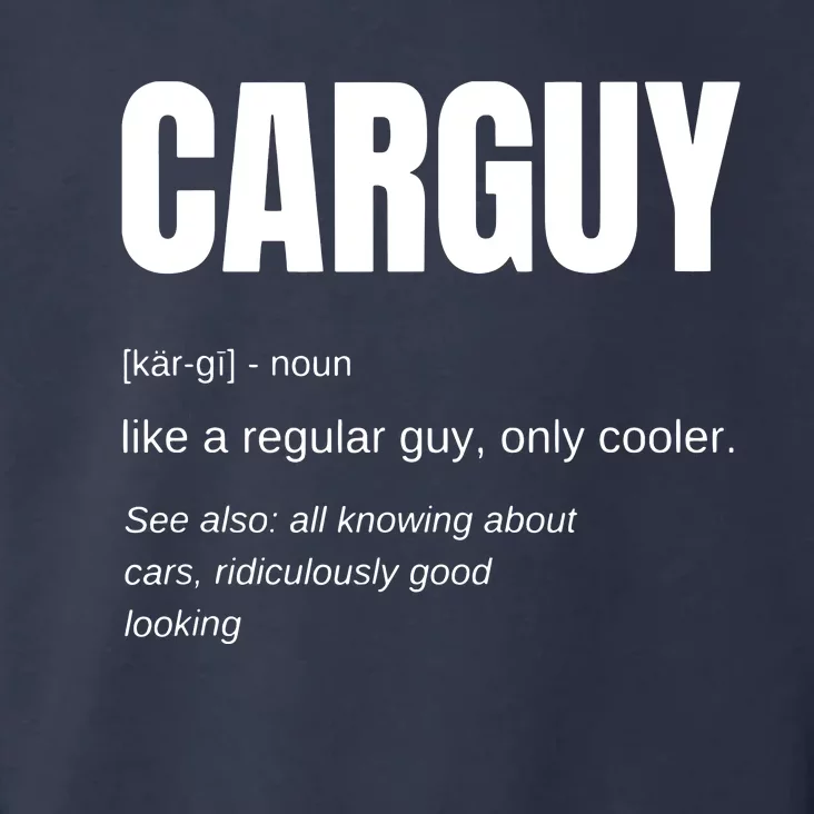 Funny Gift Car Guy Definition Toddler Hoodie