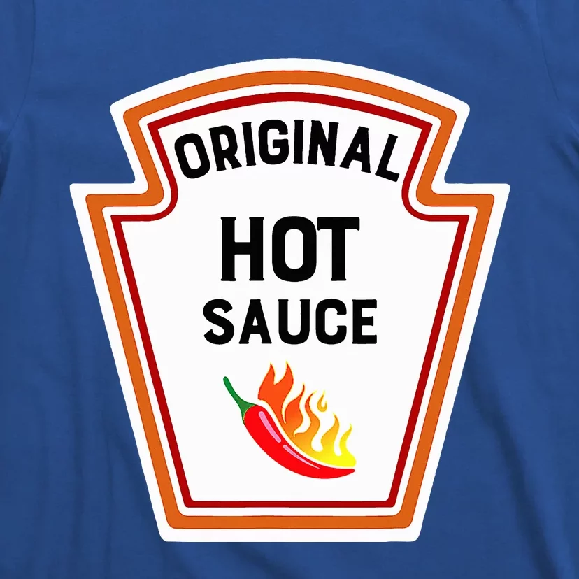 Funny Group Condiments Halloween Costume Original Hot Sauce T-Shirt