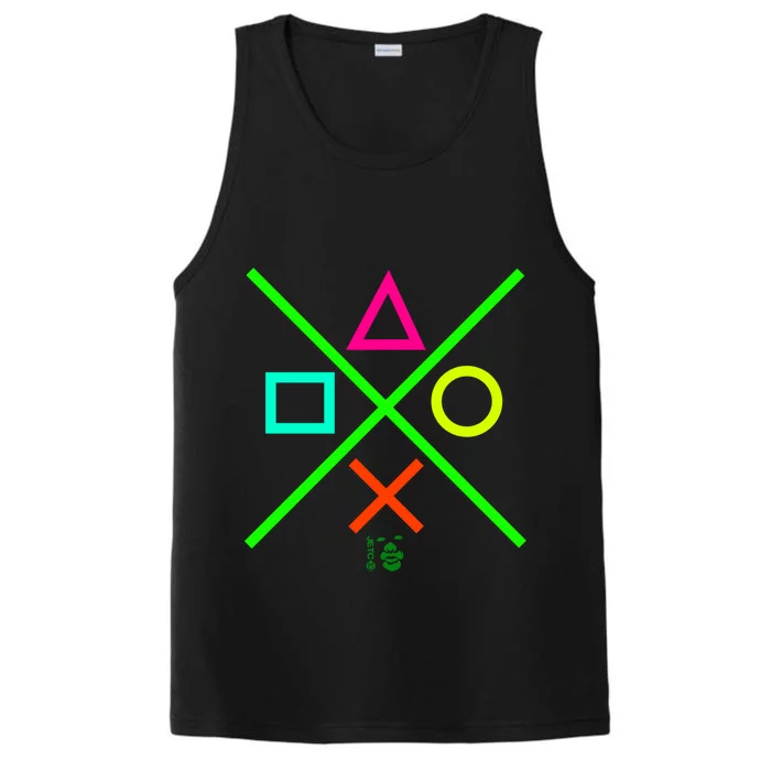 Funny Game Control Symbols Gift Performance Tank