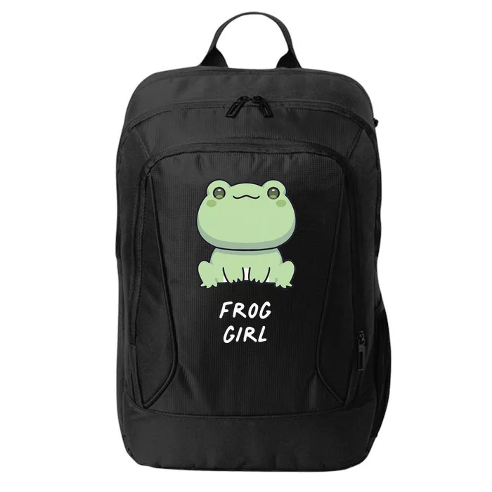 Frog Girl Cute Kawaii Anime Aesthetic Family Ambhibian Lover City Backpack