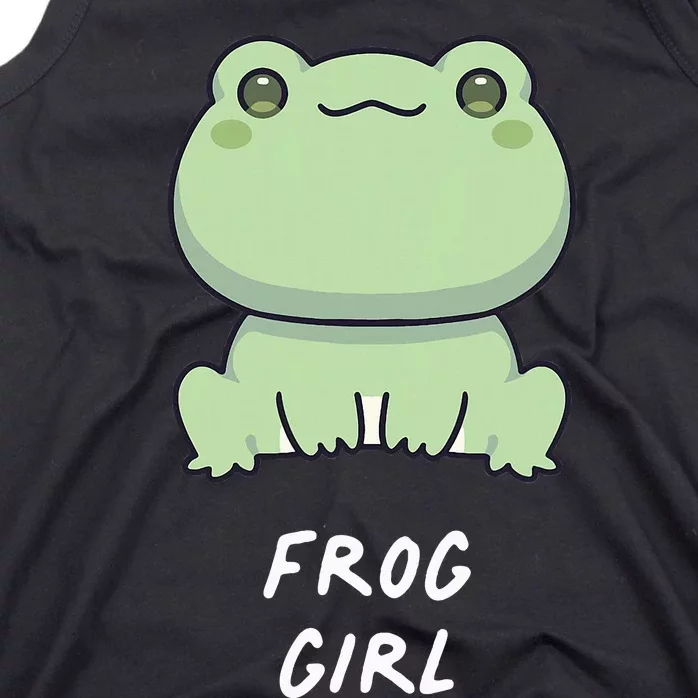 Frog Girl Cute Kawaii Anime Aesthetic Family Ambhibian Lover Tank Top