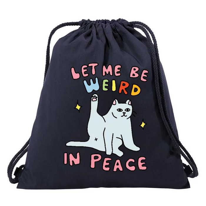 Funny Graphic Cat Meme Drawstring Bag