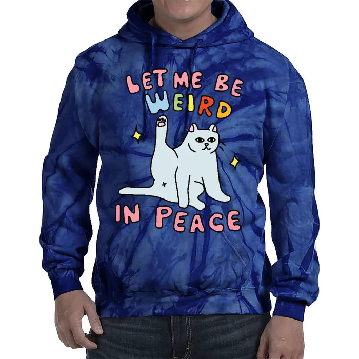 Funny Graphic Cat Meme Tie Dye Hoodie