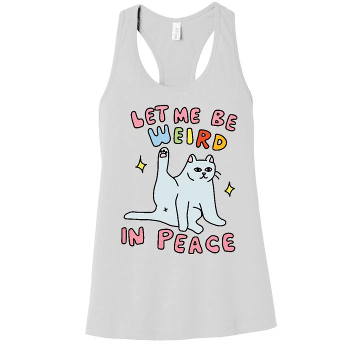 Funny Graphic Cat Meme Women's Racerback Tank