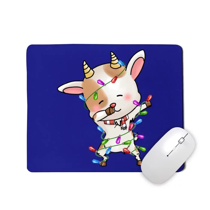 Funny Goat Christmas Dabbing Great Gift Mousepad