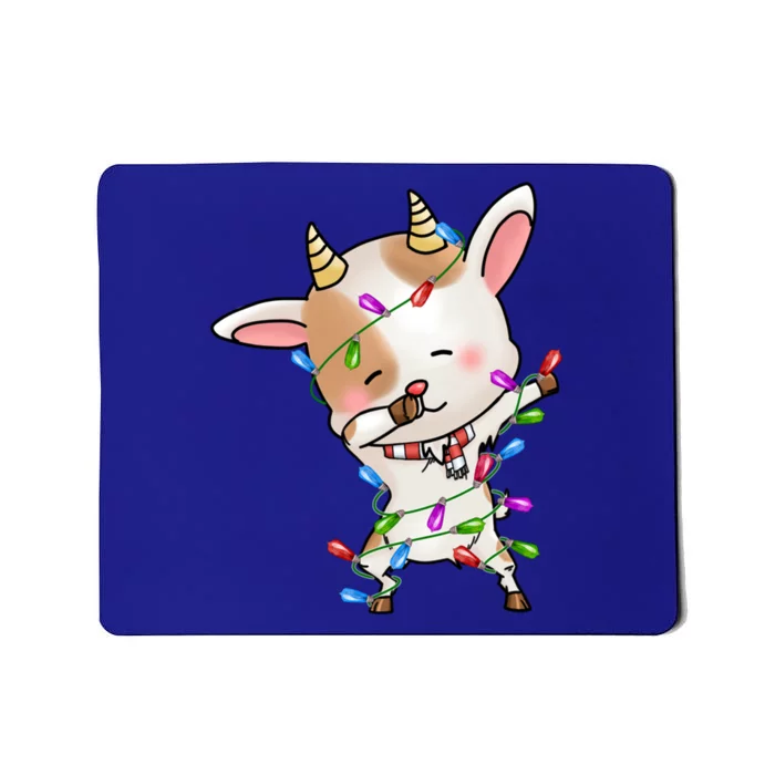 Funny Goat Christmas Dabbing Great Gift Mousepad