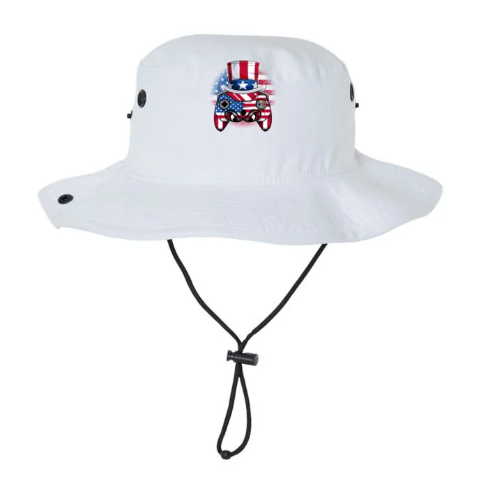 Funny Gamerica Controller And Uncle Sam Hat Gamer 4th Of July Gift Legacy Cool Fit Booney Bucket Hat