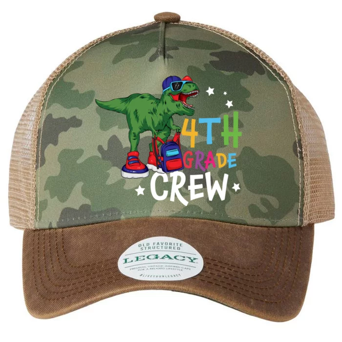 Fourth Grade Crew T Rex Cute 4Th Grade Gift Legacy Tie Dye Trucker Hat