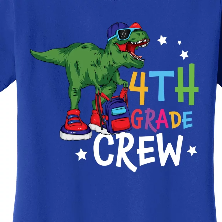 Fourth Grade Crew T Rex Cute 4Th Grade Gift Women's T-Shirt