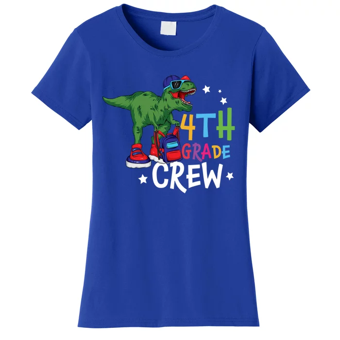 Fourth Grade Crew T Rex Cute 4Th Grade Gift Women's T-Shirt