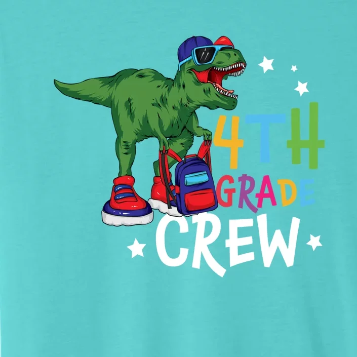 Fourth Grade Crew T Rex Cute 4Th Grade Gift ChromaSoft Performance T-Shirt