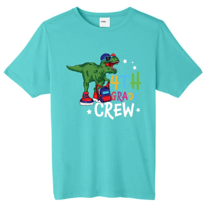 Fourth Grade Crew T Rex Cute 4Th Grade Gift ChromaSoft Performance T-Shirt