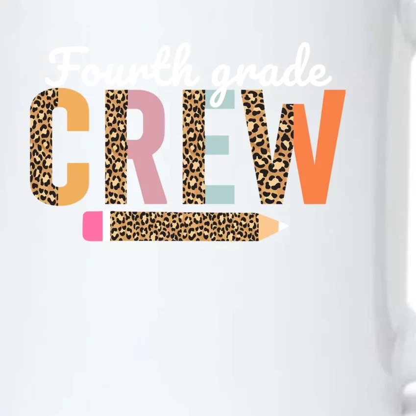 Fourth Grade Crew Teacher Leopard 4Th Grade Cute Gift Black Color Changing Mug