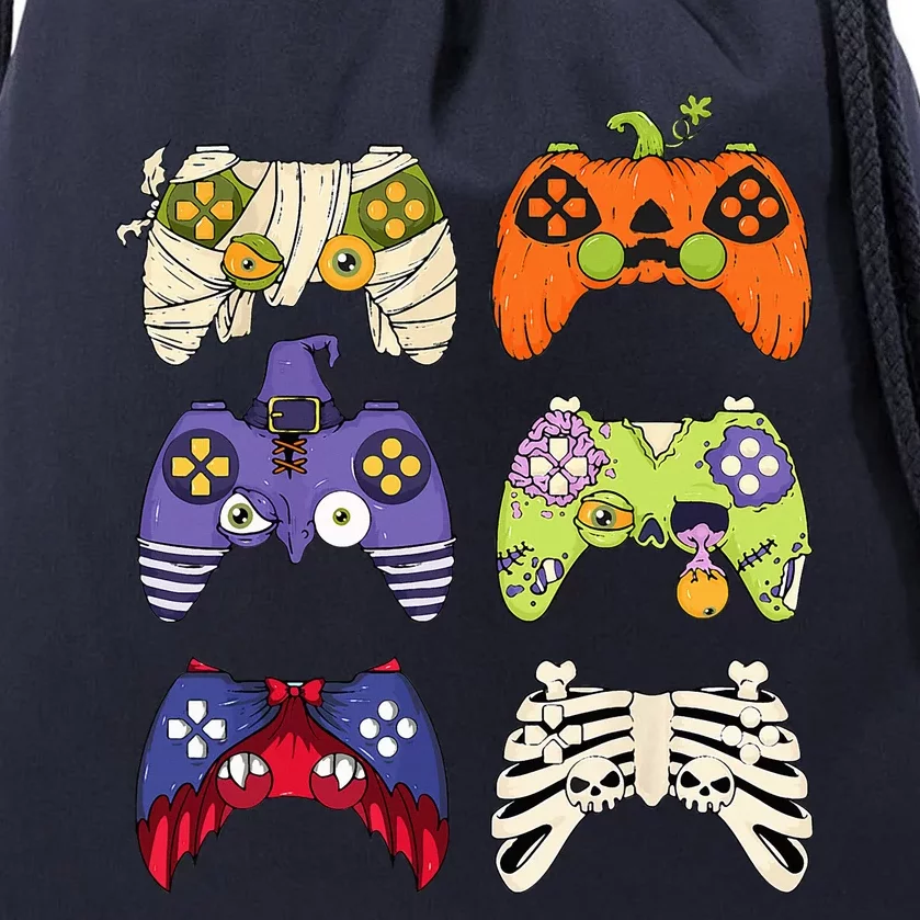 Funny Gaming Controller Halloween Costume Gamer Drawstring Bag