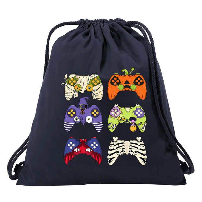 Funny Gaming Controller Halloween Costume Gamer Drawstring Bag