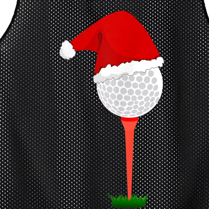 Funny Golfing Christmas Holiday Golf Ball Mesh Reversible Basketball Jersey Tank