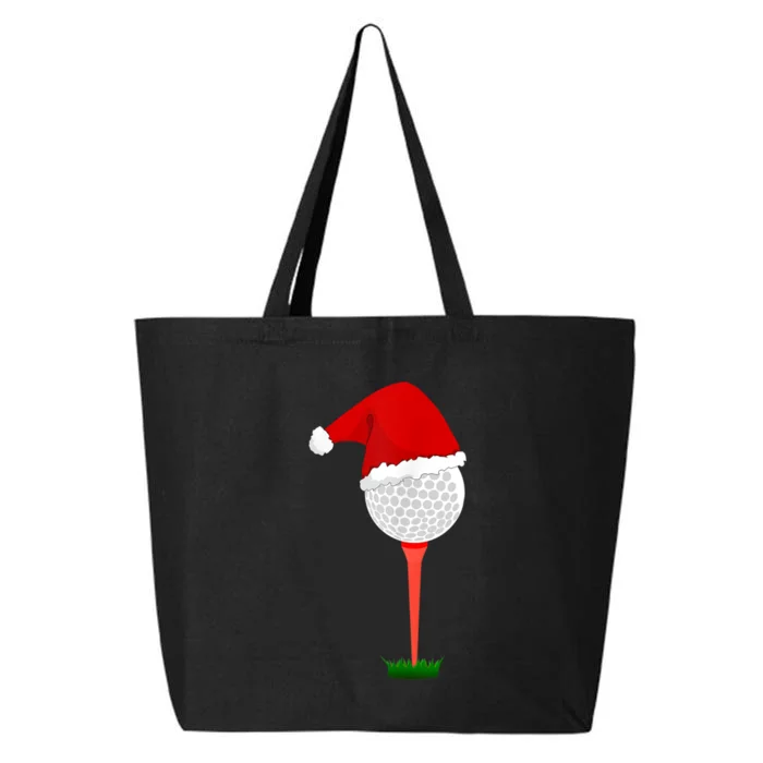 Funny Golfing Christmas Holiday Golf Ball 25L Jumbo Tote