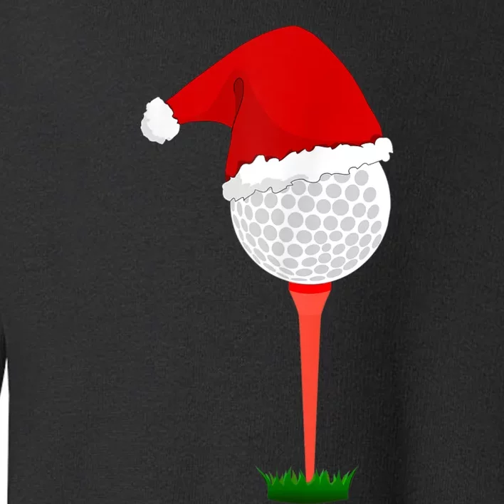 Funny Golfing Christmas Holiday Golf Ball Toddler Sweatshirt