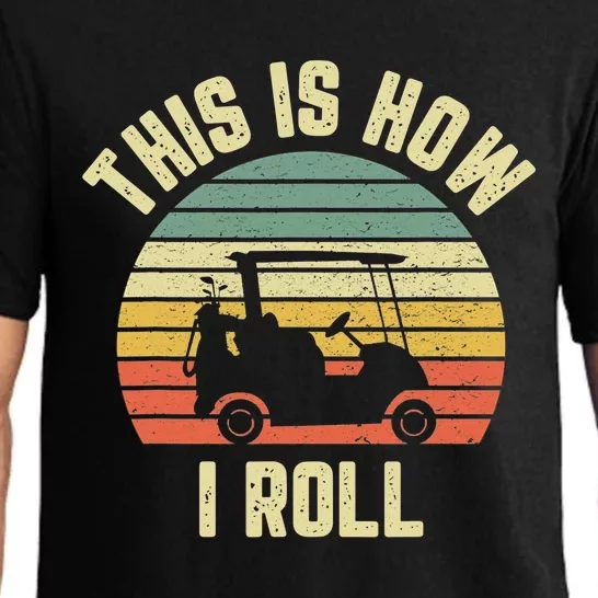 Funny Golf Cart Design For  Golfer Golf Lover Pajama Set