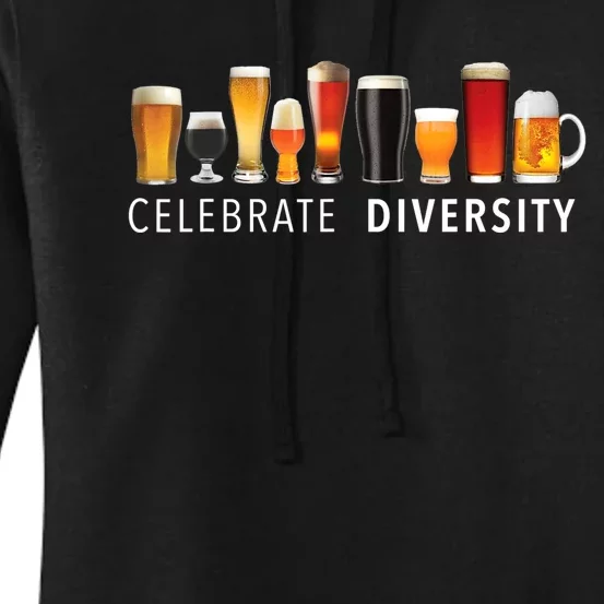 Funny Gift Celebrate Diversity Craft Beer Ing Gift Women's Pullover Hoodie