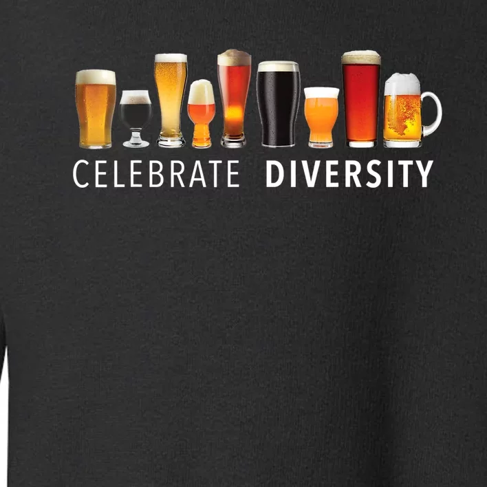 Funny Gift Celebrate Diversity Craft Beer Ing Gift Toddler Sweatshirt