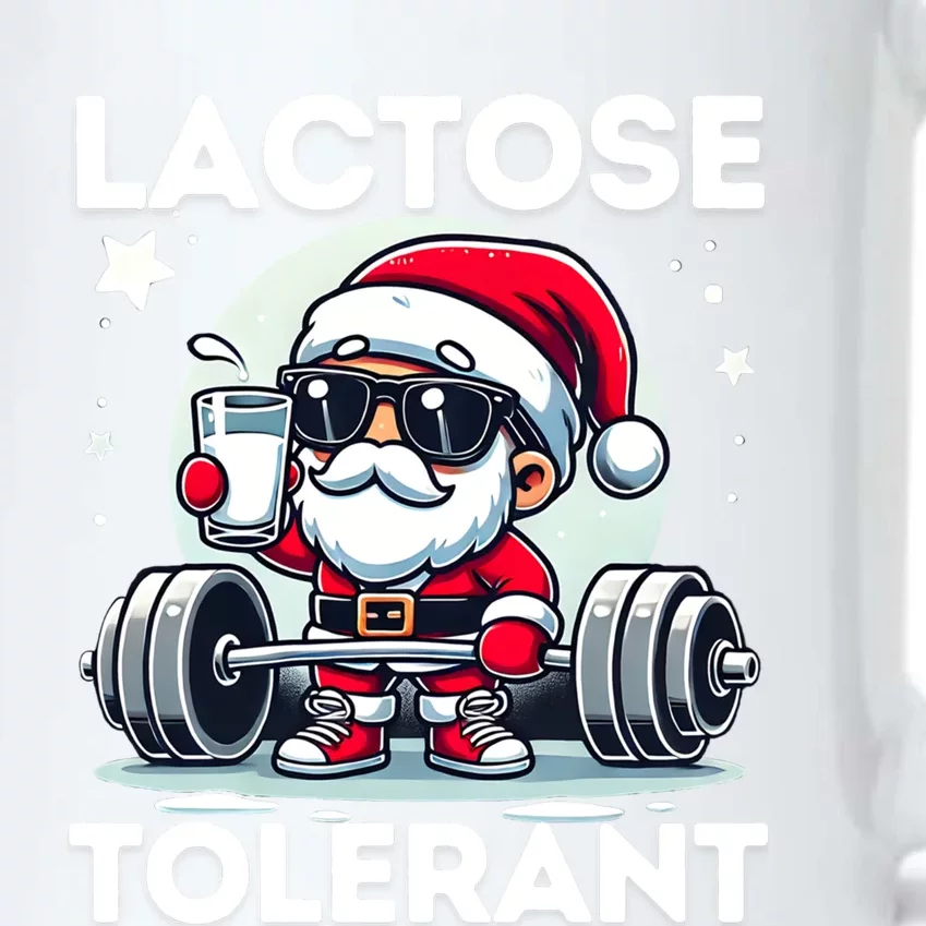 Funny Gift Christmas Santa Fitness Ugly Christmas Xmas Lactose Tolerant Black Color Changing Mug