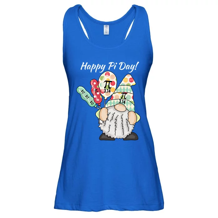 Funny Gnome Celebrating Happy Pi Day Gift Ladies Essential Flowy Tank