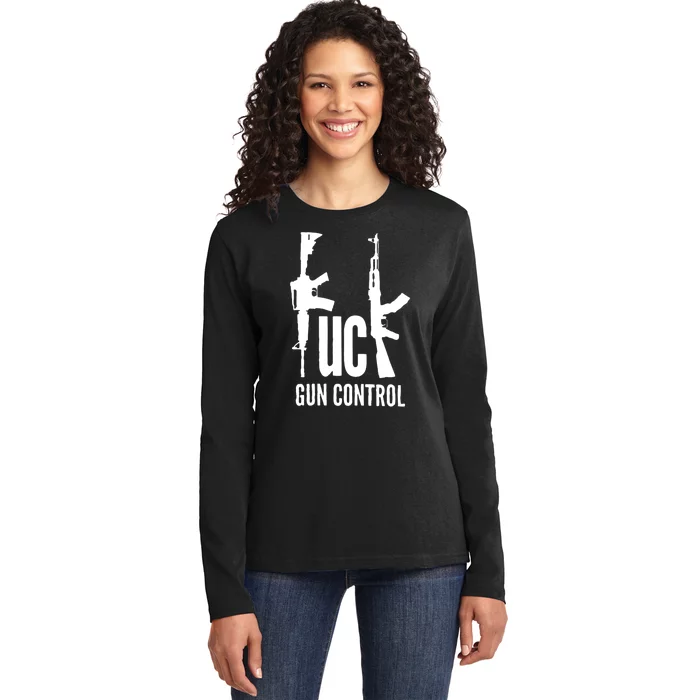 FK Gun Control Ladies Long Sleeve Shirt