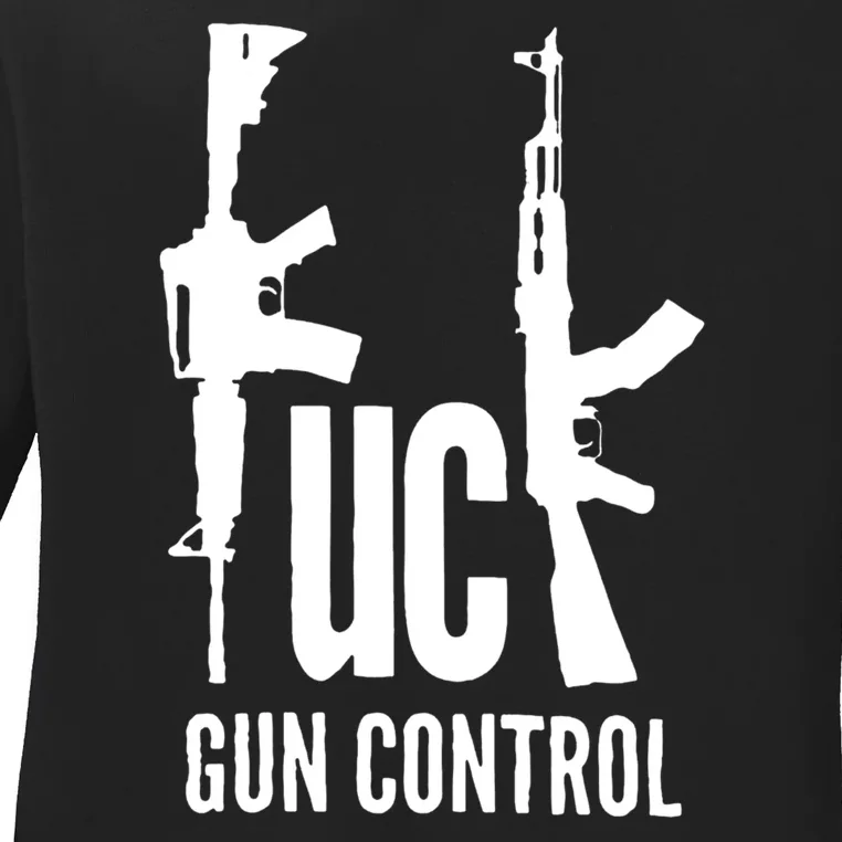 FK Gun Control Ladies Long Sleeve Shirt