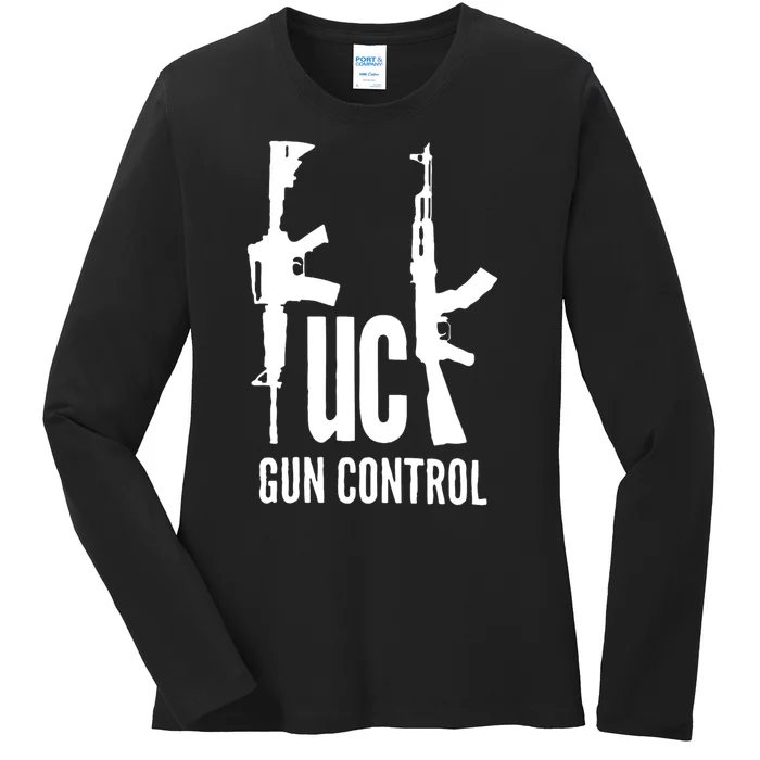 FK Gun Control Ladies Long Sleeve Shirt