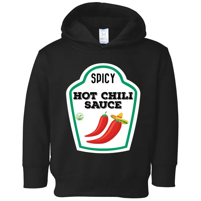 Funny Group Condiments Diy Halloween Costume Hot Chili Sauce Toddler Hoodie