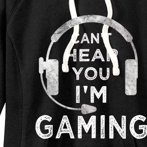 Funny Gamer Can't Hear You I'm Gaming Teens Boy Girl Women's Fleece Hoodie