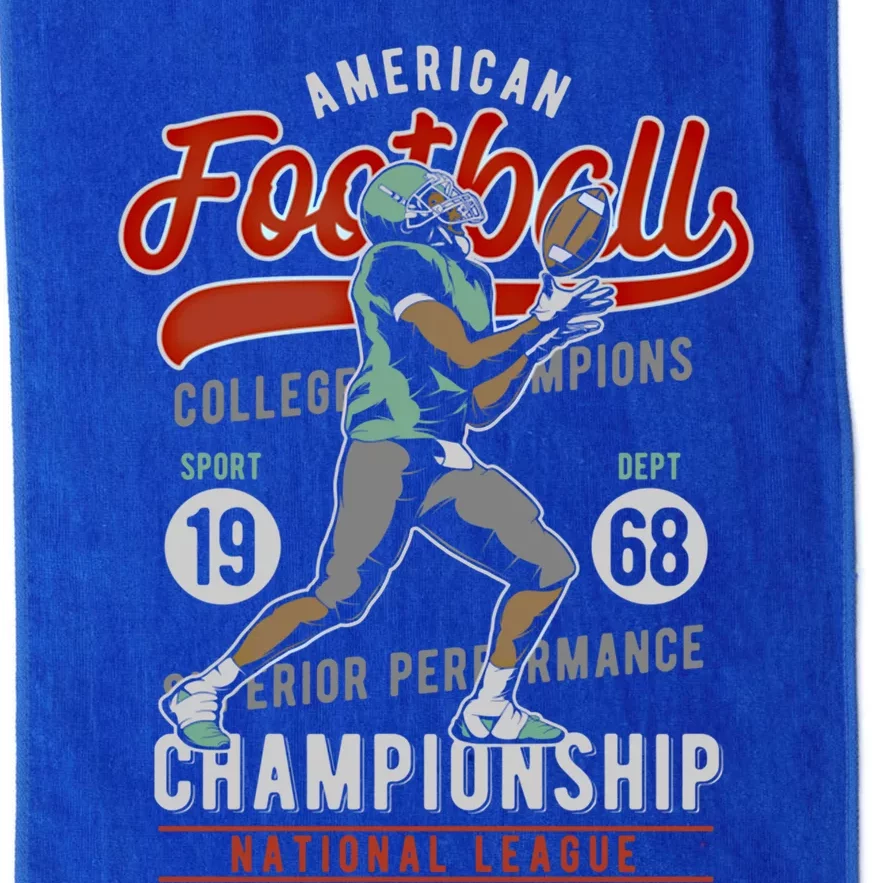 Football Gift College League Coach Meaningful Gift Platinum Collection Golf Towel