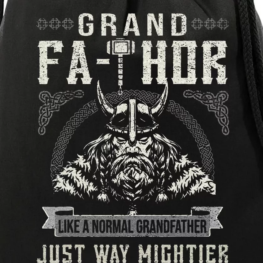 Fathor GrandFathor Celtic Knots Viking Father's Day Grandpa Drawstring Bag