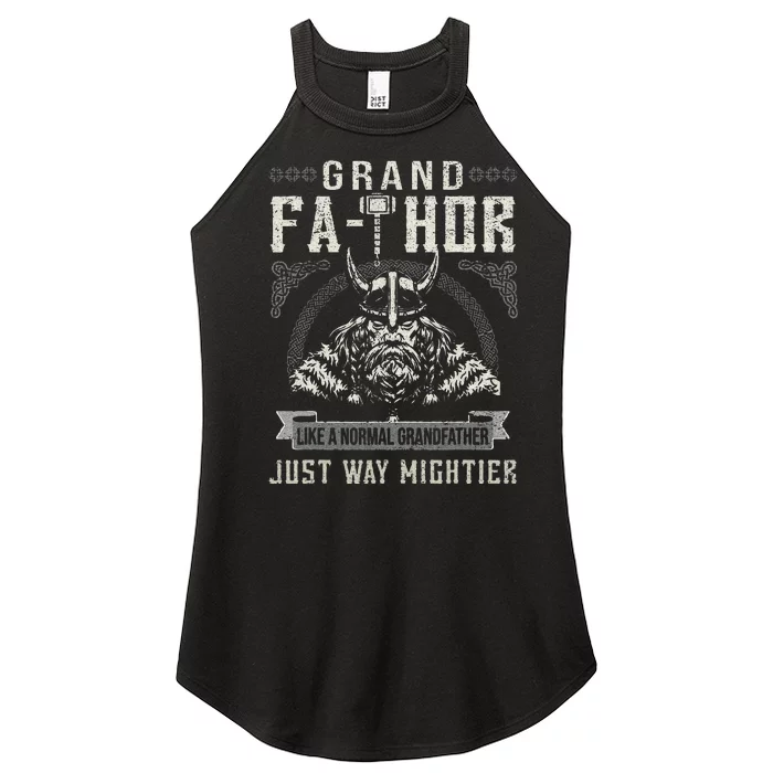 Fathor GrandFathor Celtic Knots Viking Father's Day Grandpa Women’s Perfect Tri Rocker Tank