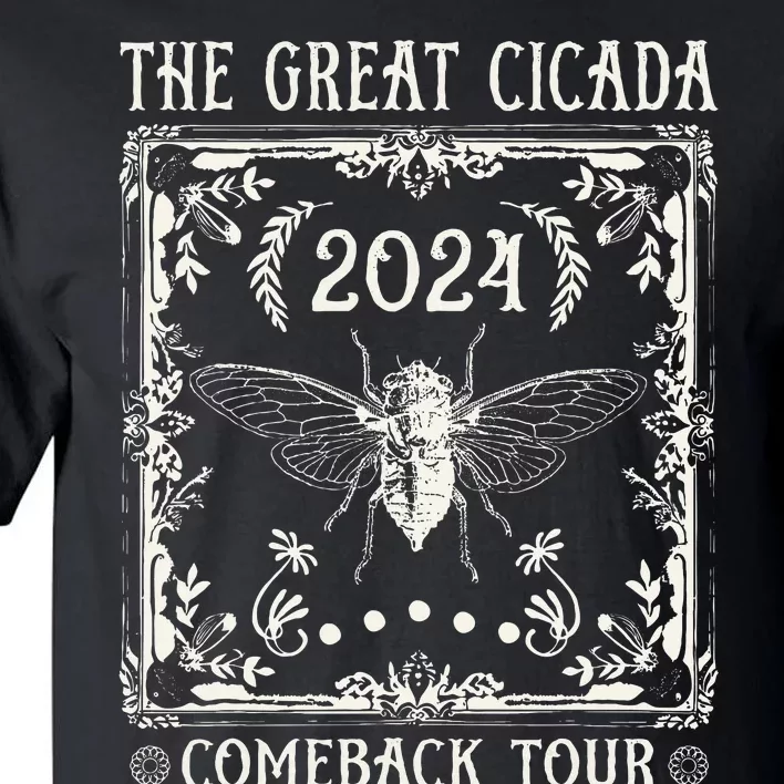 Funny Great Cicada Comeback 2024 Insect Invasion Tall T-Shirt