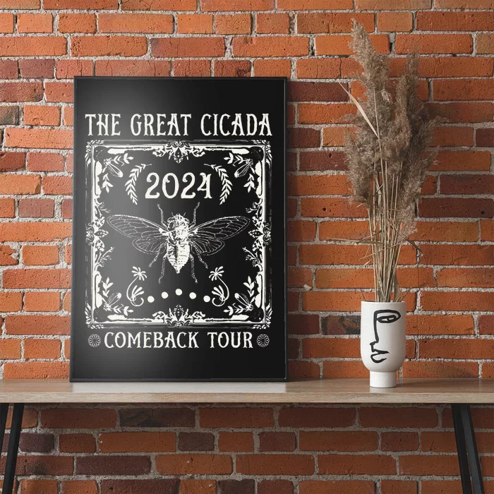 Funny Great Cicada Comeback 2024 Insect Invasion Poster