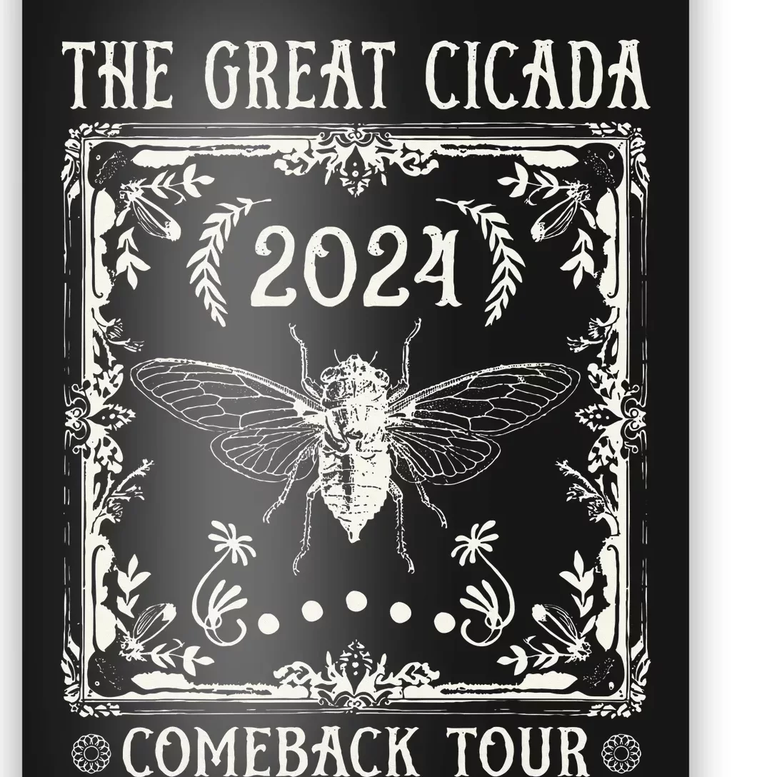 Funny Great Cicada Comeback 2024 Insect Invasion Poster