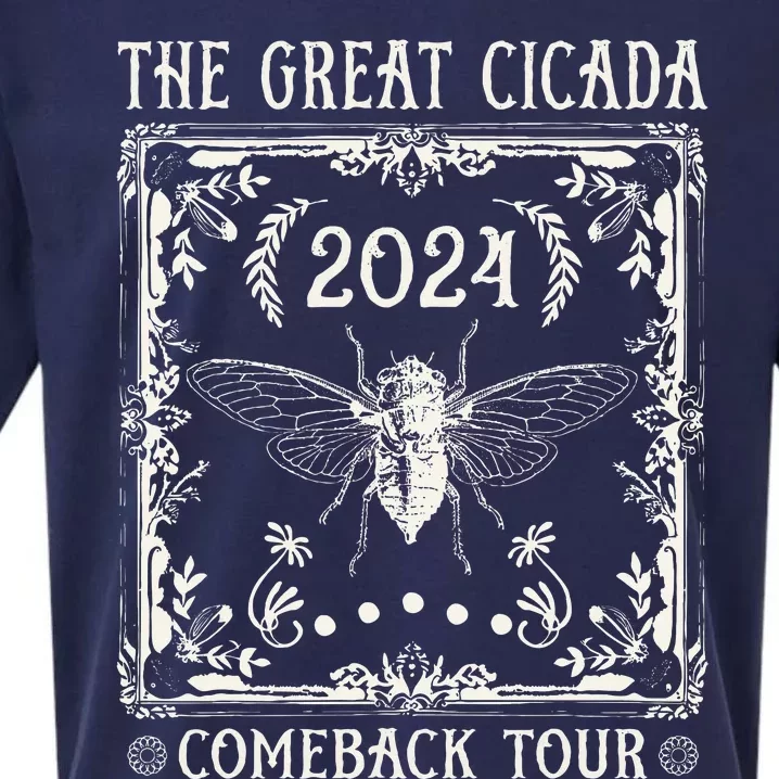 Funny Great Cicada Comeback 2024 Insect Invasion Sueded Cloud Jersey T-Shirt