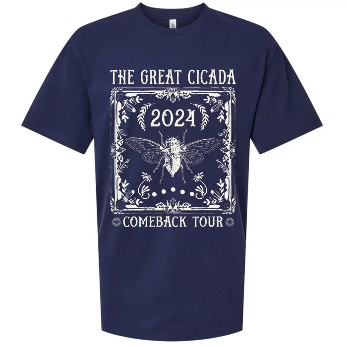 Funny Great Cicada Comeback 2024 Insect Invasion Sueded Cloud Jersey T-Shirt