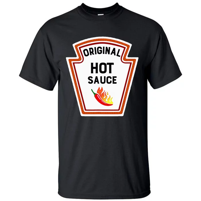 Funny Group Condiments Halloween Costume Original Hot Sauce Tall T-Shirt