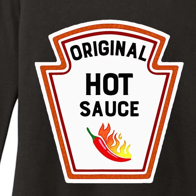 Funny Group Condiments Halloween Costume Original Hot Sauce Womens CVC Long Sleeve Shirt